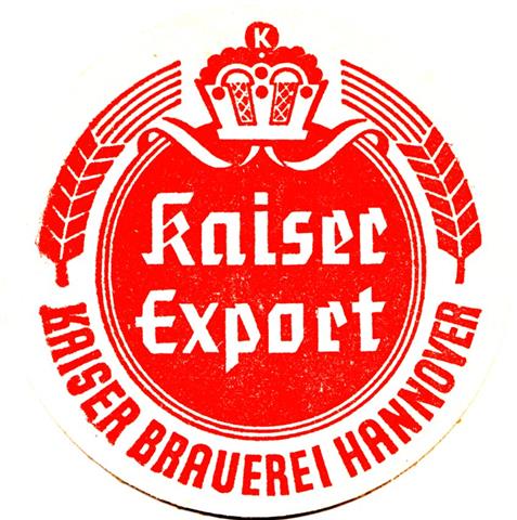 hannover h-ni kaiser rund 3a (215-export-schmaler rand-rot) 